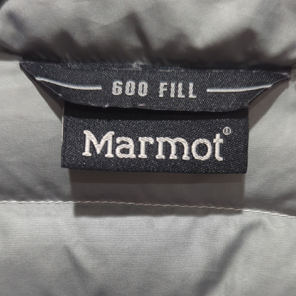 Marmot Women's Silver Puffer Jacket XS 600 Fill Duck Down - Picture 5 of 10